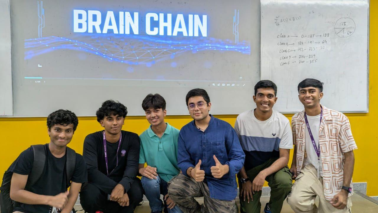 Brain Chain quiz with classmates